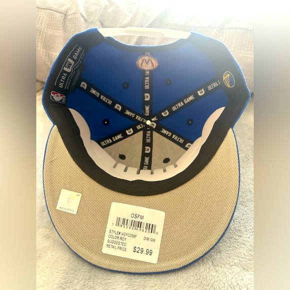 Golden State Warriors Snapback Hat Cap NBA Blue Lettering / Blue hat - Picture 2 of 3
